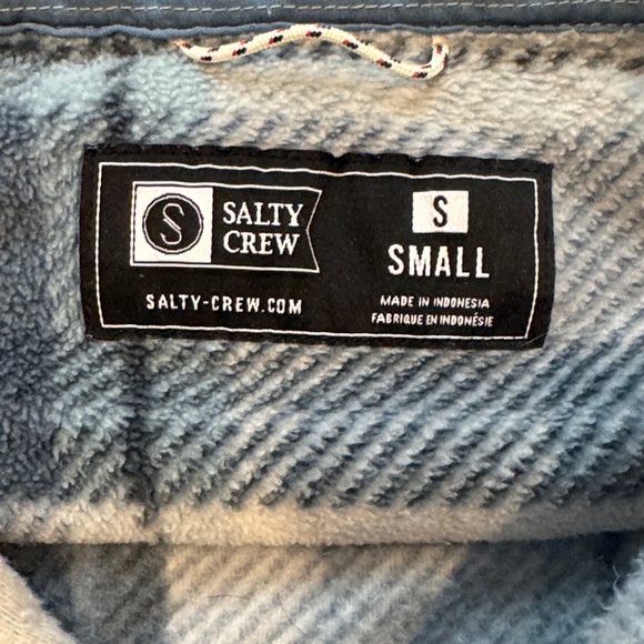 Salty Crew- Swellter Polar Fleece- Grey- Size S - Picture 2 of 3